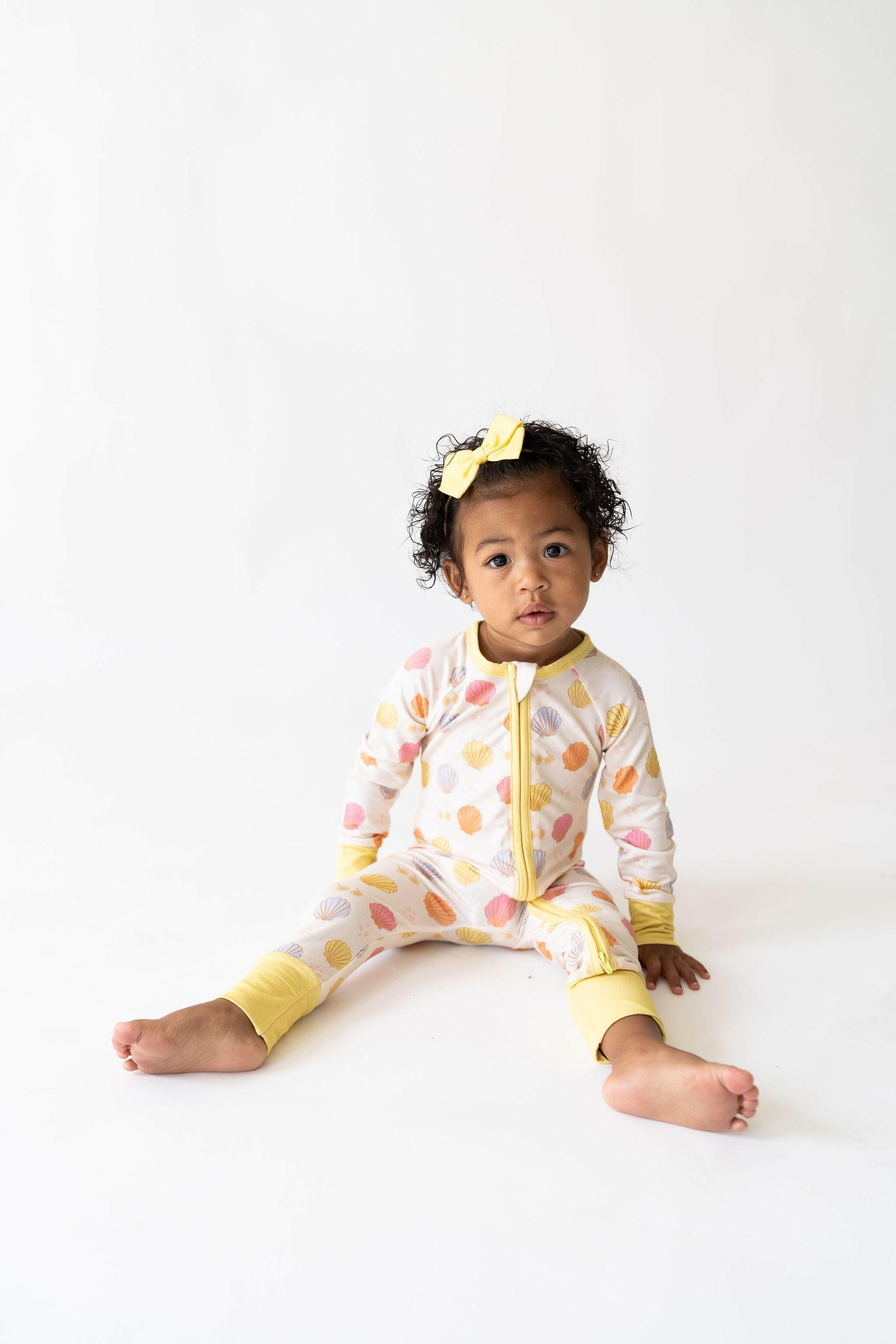 Seashell Zipper Romper In my Jammers