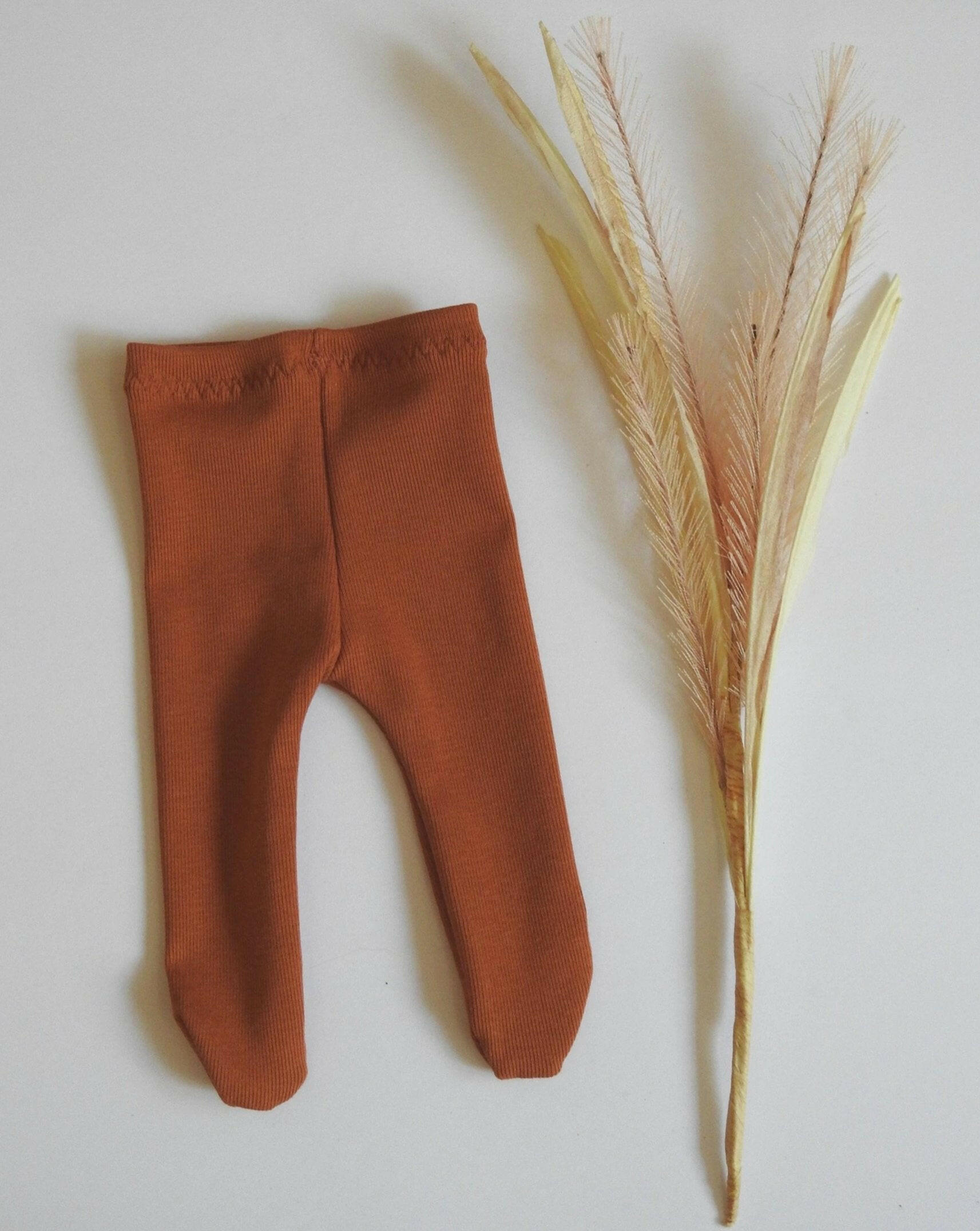Doll tights Doll Clothing Little Wonder & Co. Brick
