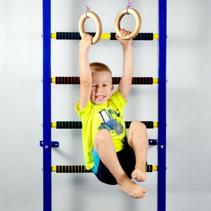 Wooden gymnastic rings for kids Single Swing Goodevas