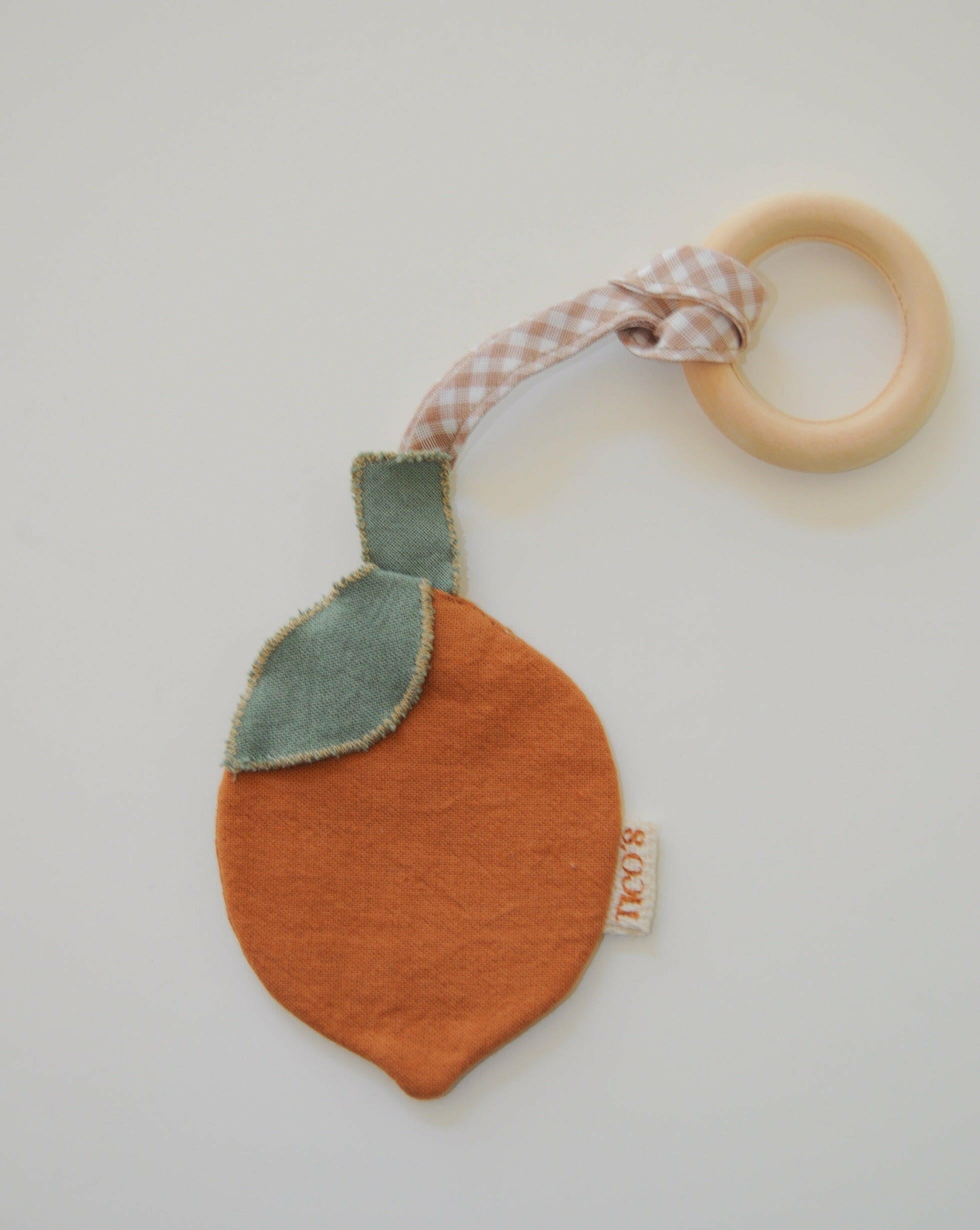 Organic Textured Lemon Teether Baby Essentials Little Wonder & Co. Red Lemon