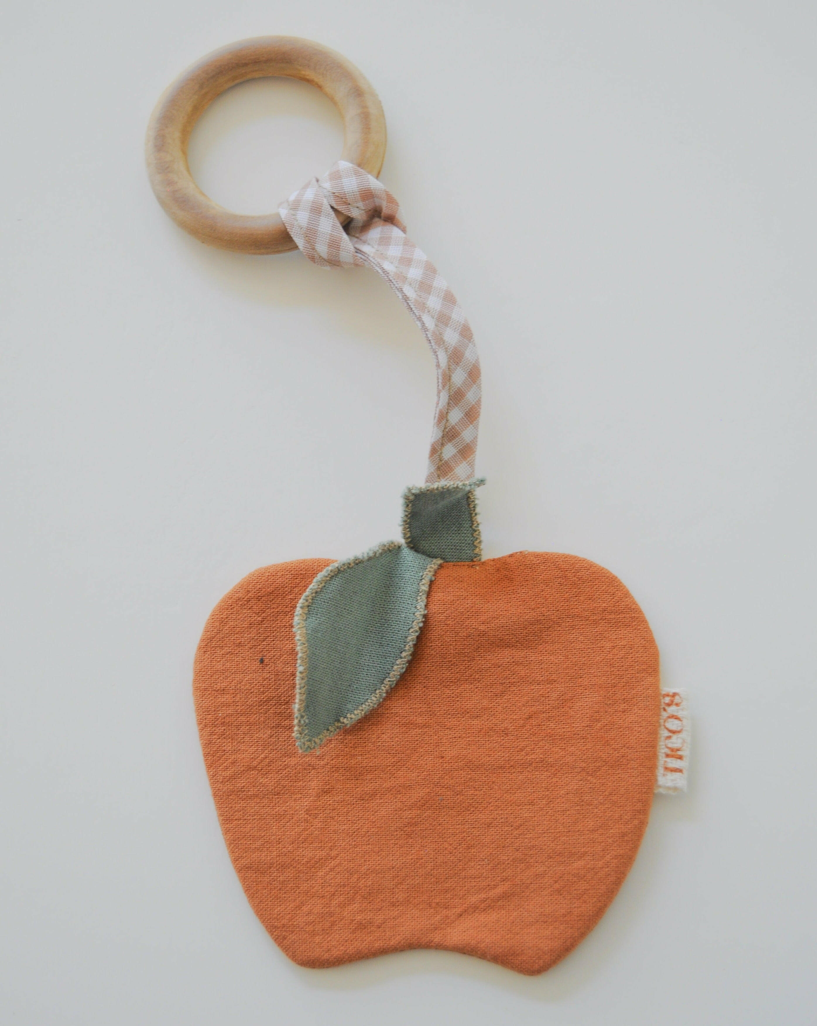 Organic Textured Apple Teether Baby Essentials Little Wonder & Co. Red Apple