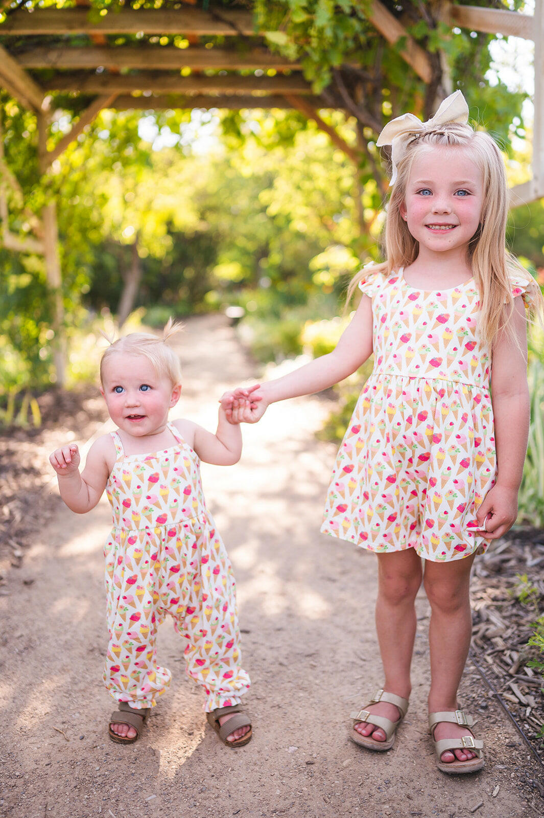 Camila Romper in Ice Cream Scoop romper Ollie Jay