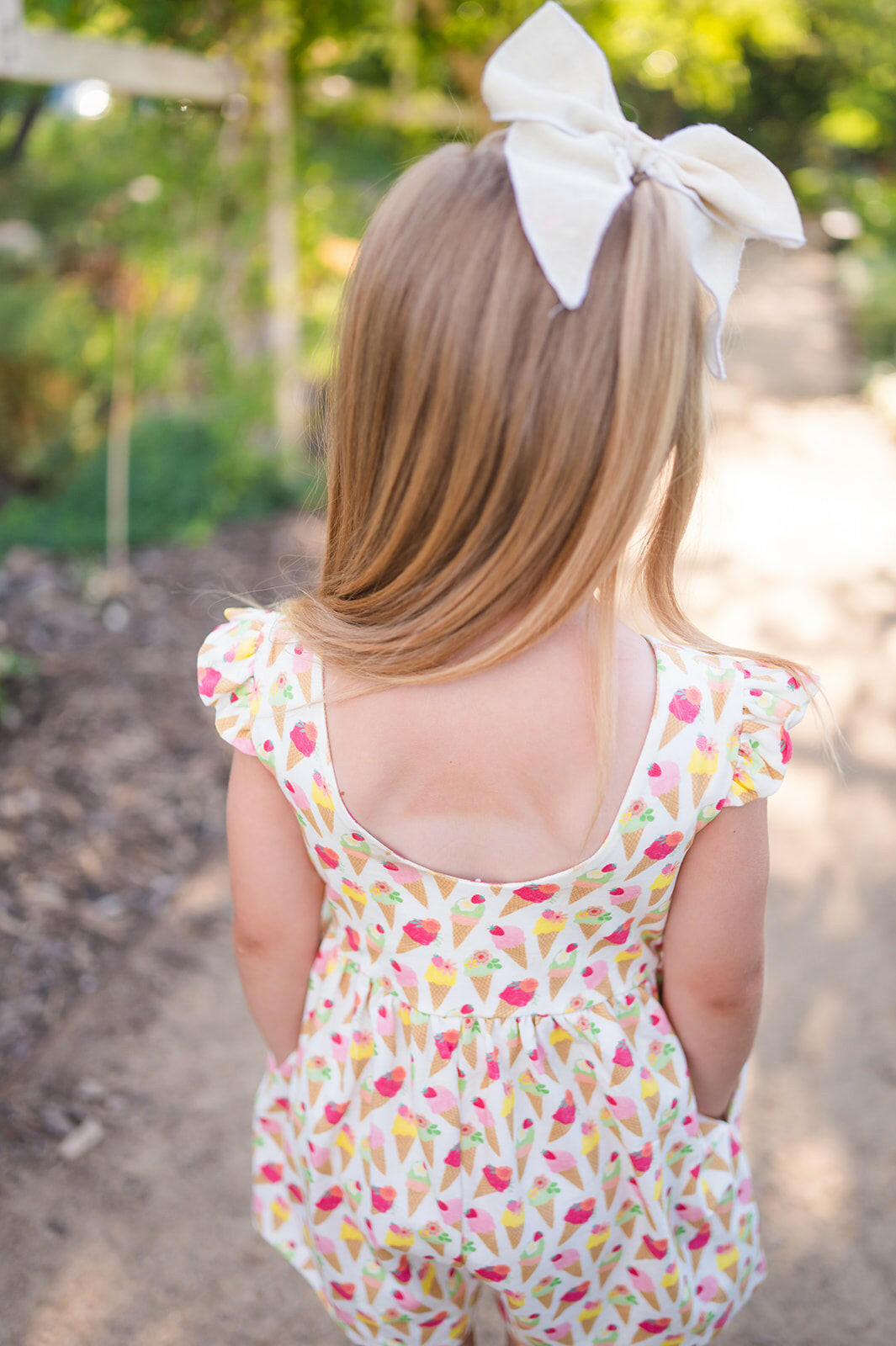 Macie Romper in Ice Cream Scoop Ollie Jay