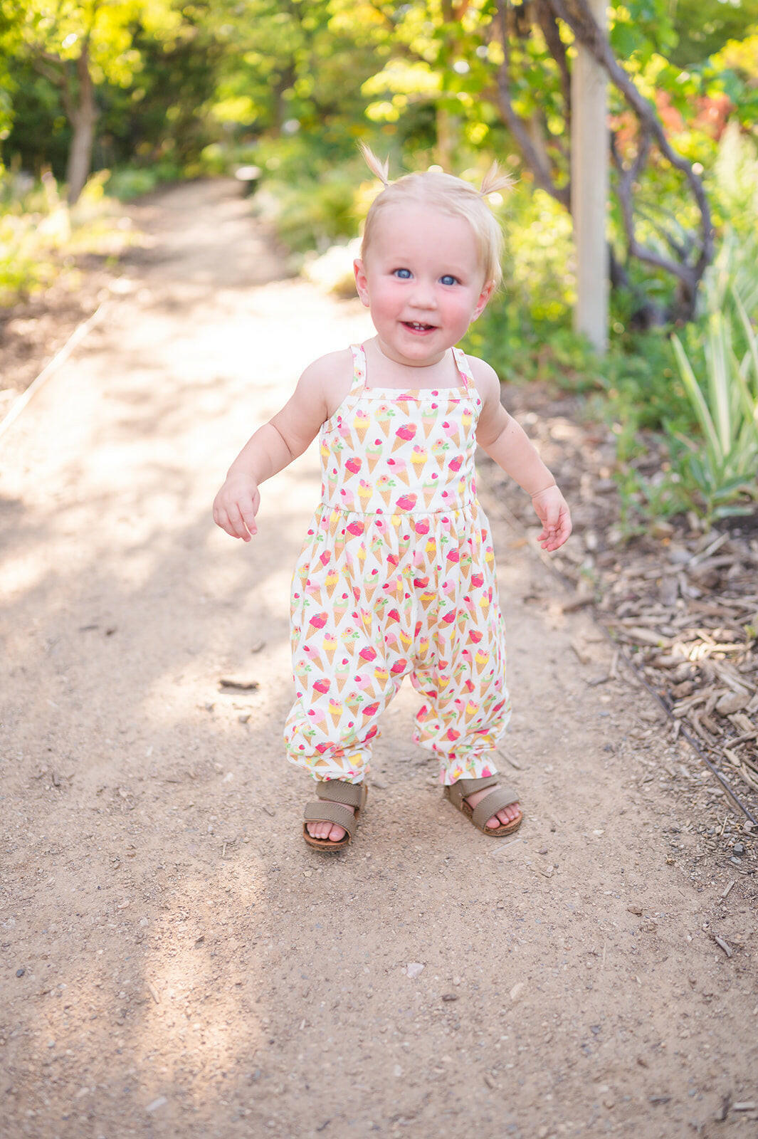 Camila Romper in Ice Cream Scoop romper Ollie Jay