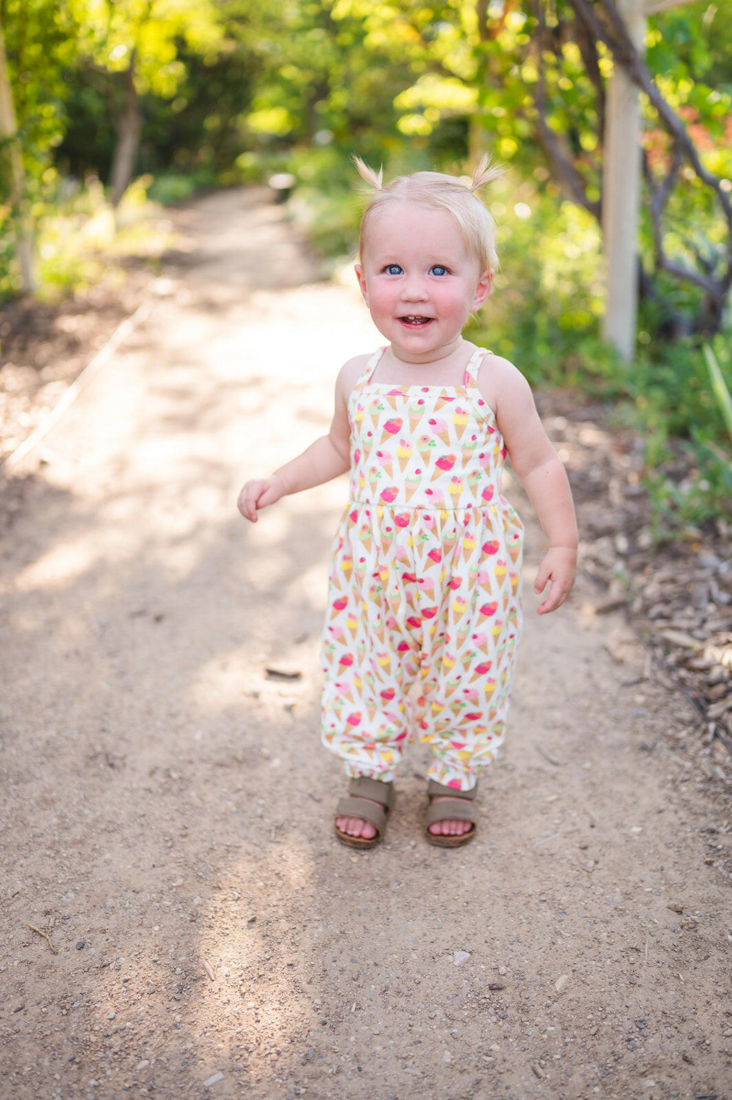 Camila Romper in Ice Cream Scoop romper Ollie Jay