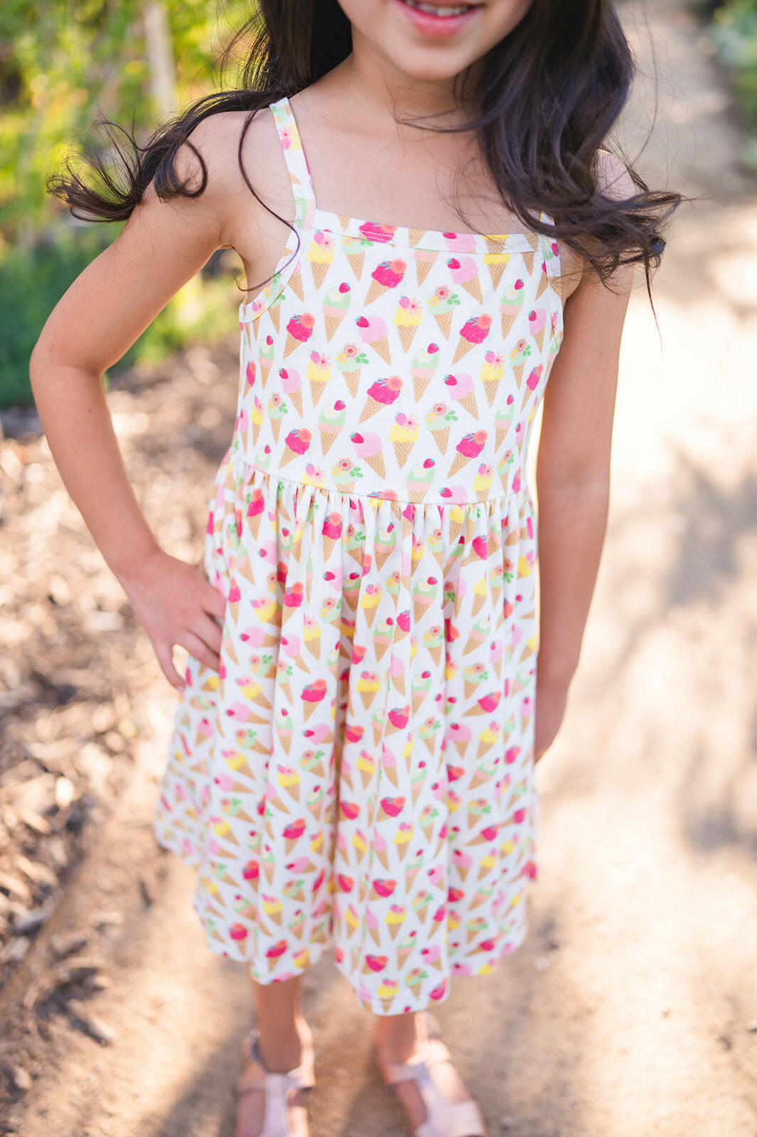 Camila Dress in Ice Cream Scoop Ollie Jay