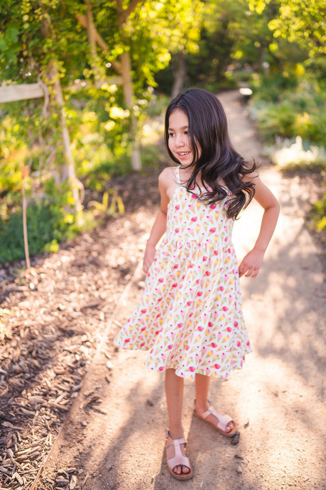 Camila Dress in Ice Cream Scoop Ollie Jay
