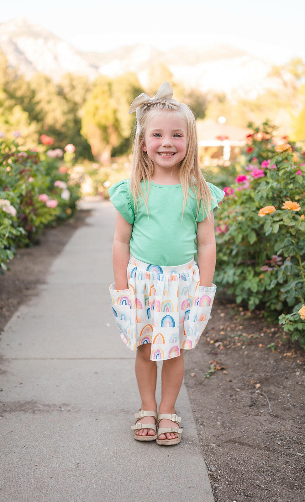 Flutter Tee in Sea Green Ollie Jay