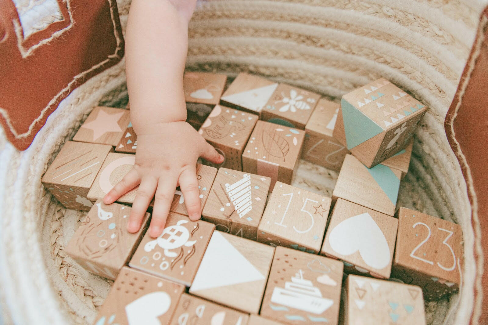 Keepsake Etched Baby Blocks Educational Wonder & Wise