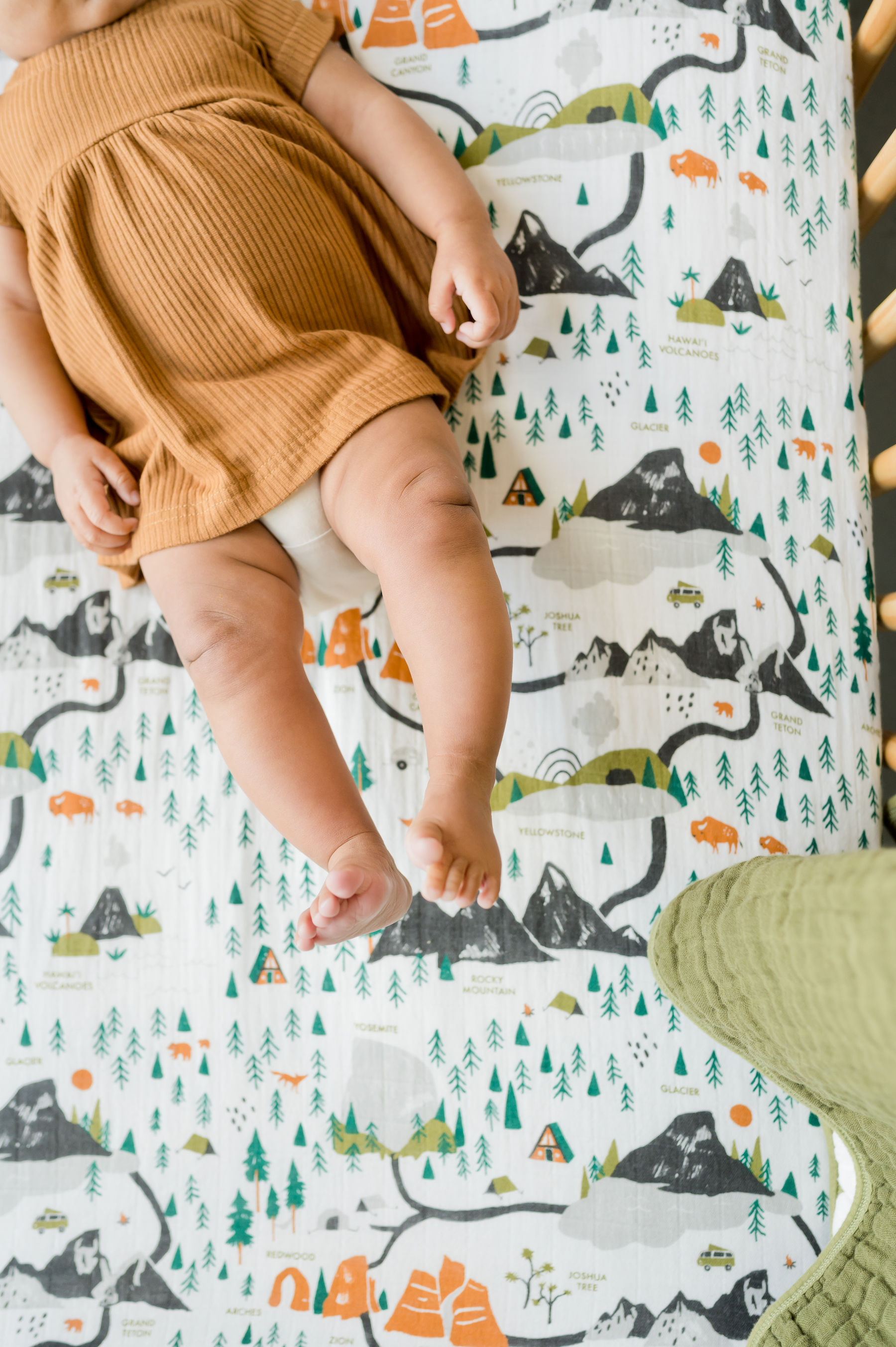 National Parks Crib Sheet Crib Sheets Clementine Kids