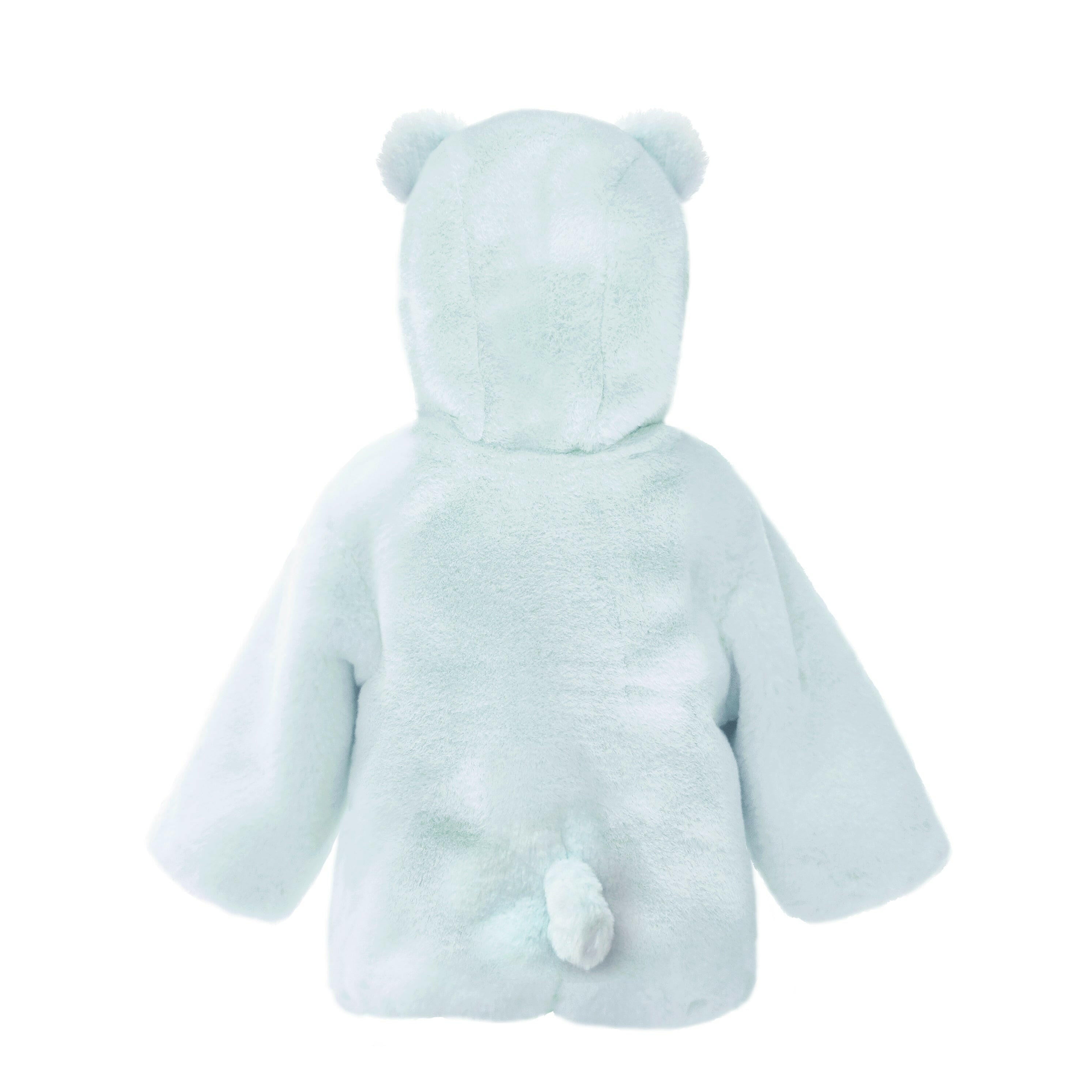 BLUE BEAR FAUX FUR HOODED BABY COAT 6-12M Clothes MON AMI
