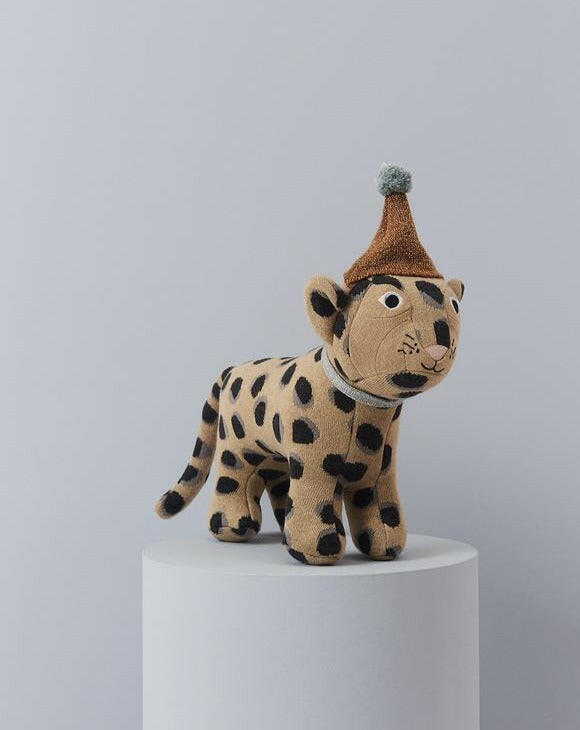 Darling Cushion - Baby Elvis Leopard Stuffies OYOY