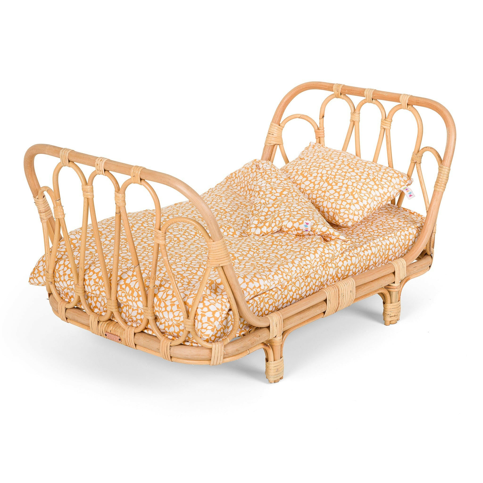 Doll Duvet and Pillow Set Signature Collection Poppie Toys Gold Leaves