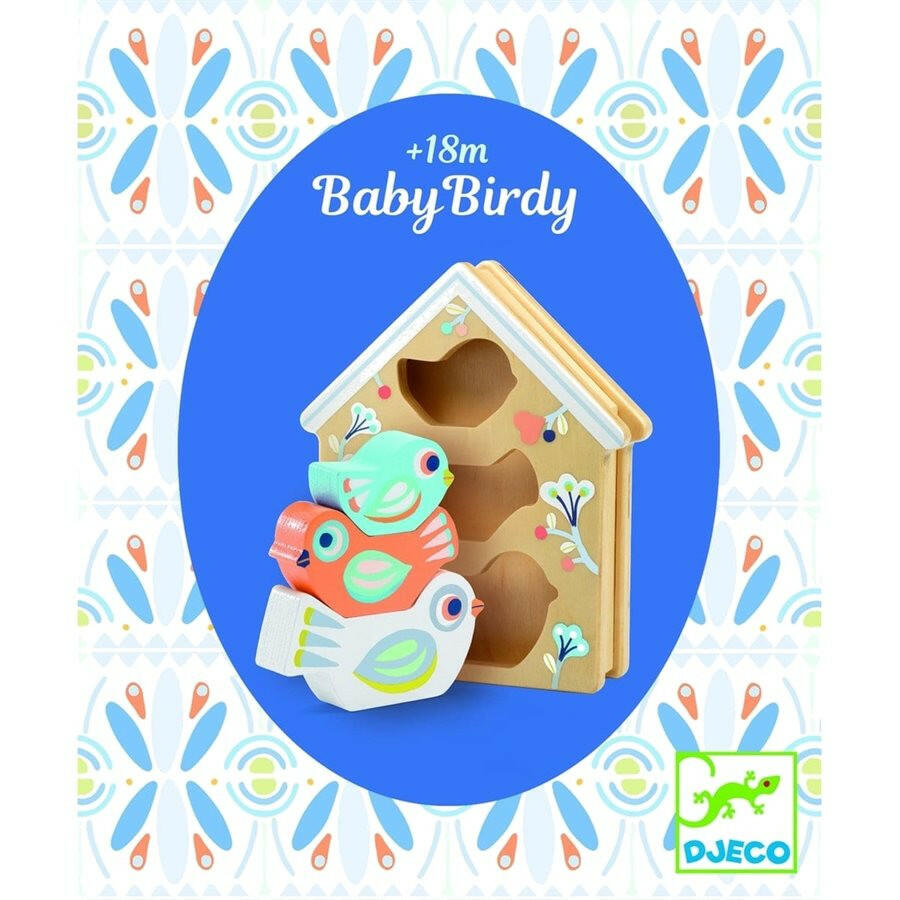 Baby Birdi Shape Sorter Wooden Puzzle Djeco
