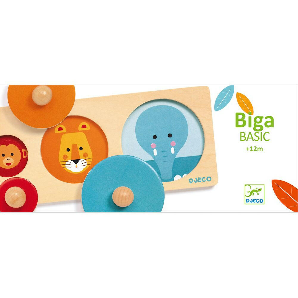 Biga Basic Wooden Puzzle Wooden Puzzle Djeco