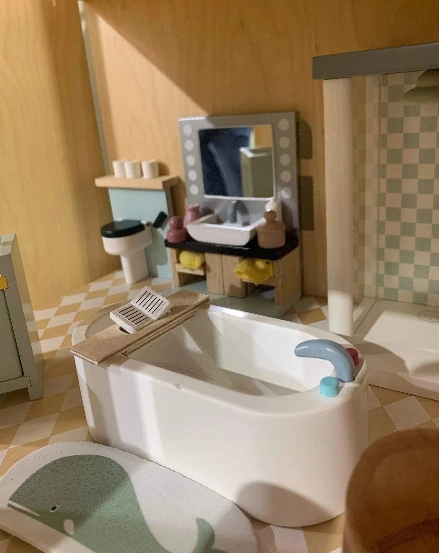 Doll House Bathroom Furniture Dollhouse Furniture Tender Leaf