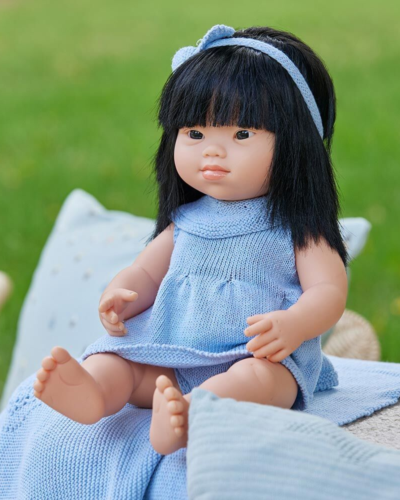 Baby Girl Asian with Down Syndrome Dolls Miniland