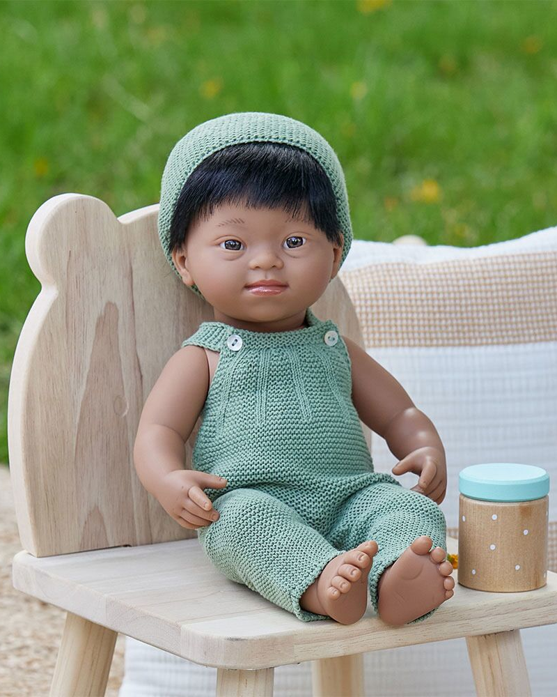 Baby Boy Hispanic with Down Syndrome Dolls Miniland