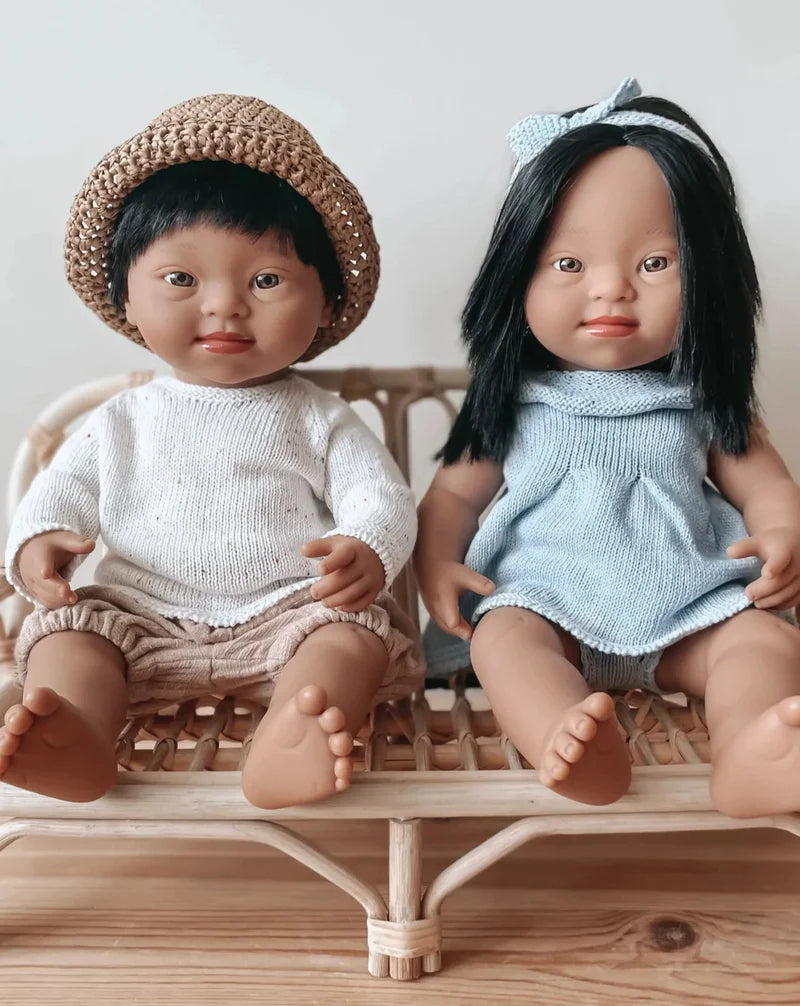 Baby Girl Hispanic with Down Syndrome Dolls Miniland