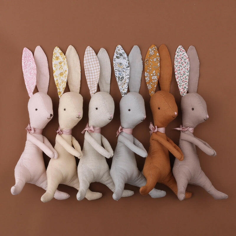 Organic Cotton Linen Bunny Rabbit Stuffies Little Wonder & Co.