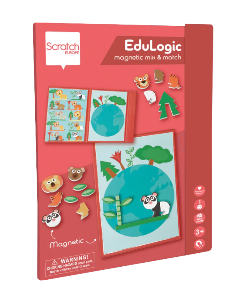 Dam Toys Scratch Edulogic Book - Mix & Match Animal World Arts & Crafts Dam Toys