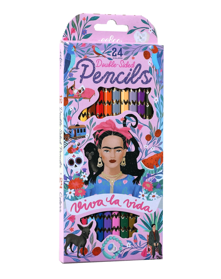 Viva La Vida Double Sided Color Pencils Arts & Crafts eeboo