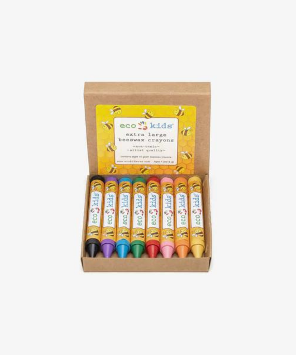 Extra Large Beeswax Crayons - Box Of 8 Art Supplies Eco Kids
