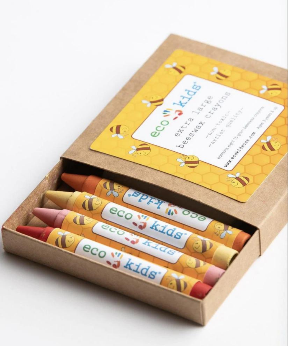 Extra Large Beeswax Crayons - Box Of 8 Art Supplies Eco Kids