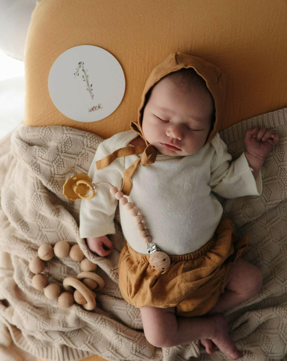 Extra Soft Muslin Crib Sheet - Fall Yellow Baby Essentials Mushie