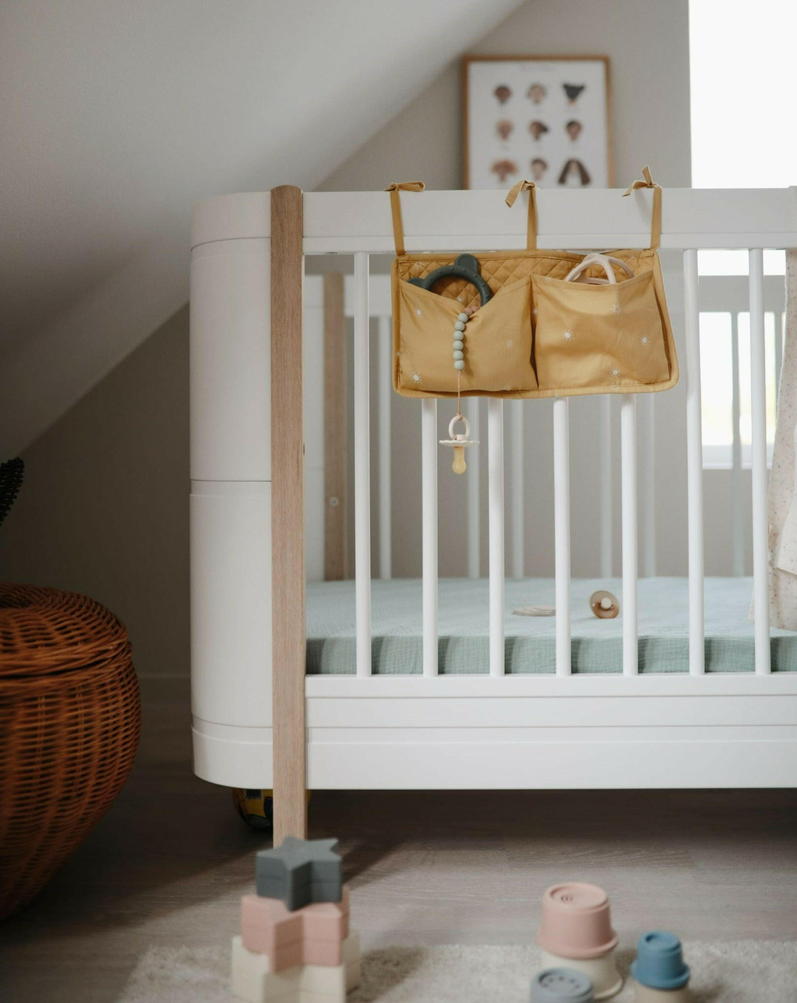 Extra Soft Muslin Crib Sheet - Roman Green Baby Essentials Mushie