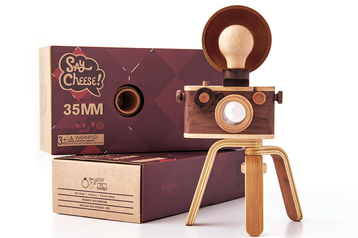 35MM Wood Toy Camera Idea Set ($106 Value) Wooden toy camera Father's Factory