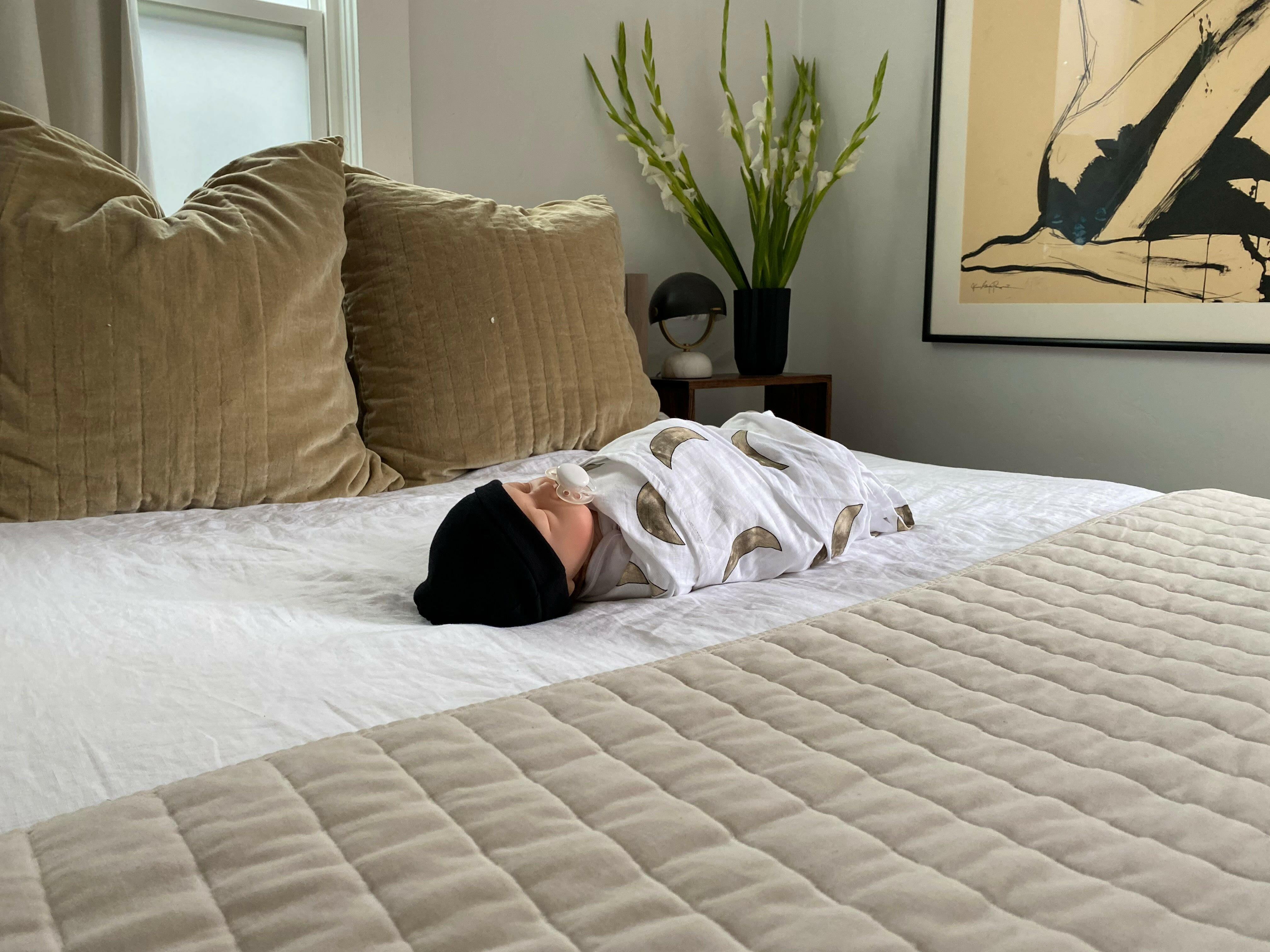 moon - organic cotton muslin swaddle blanket SWADDLE BLANKET Moonjax®