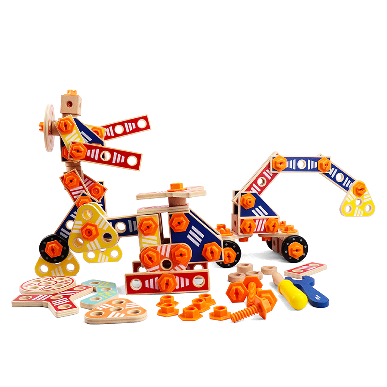 Leo & Friends Builder Set - 72 Piece Building Toys Leo & Friends