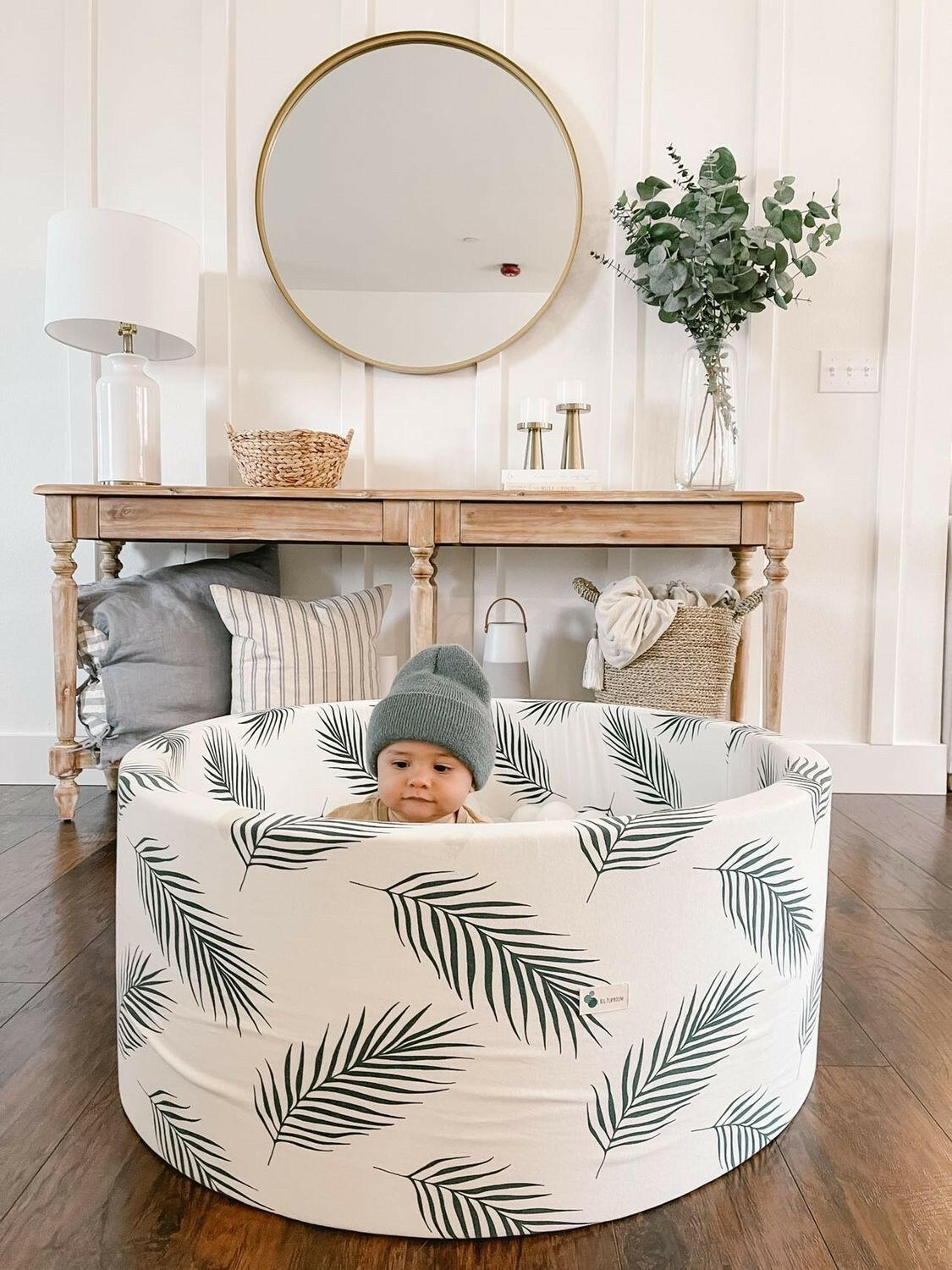 Boho Palm on Ivory + 200 Pit Balls Ball Pit Bundles Little Big Playroom