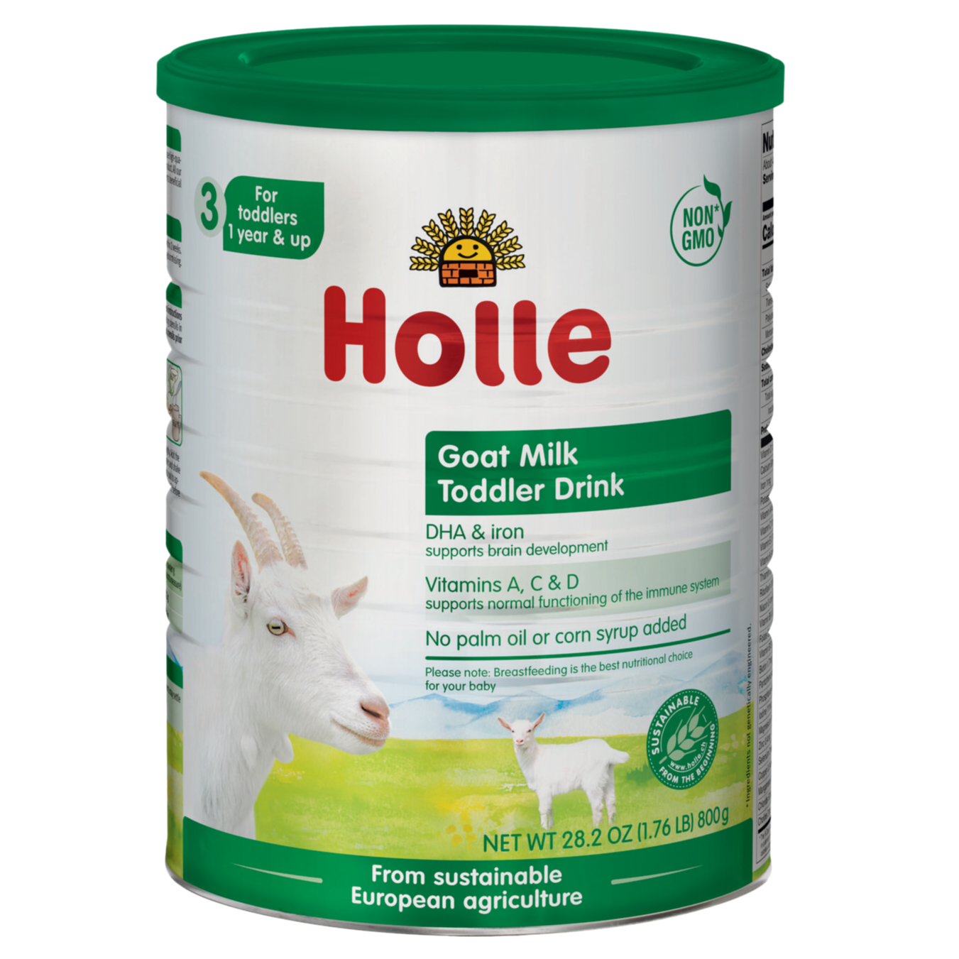 Holle Stage 3: Goat Milk Toddler Drink - Non GMO (28 Ounces) 1 Year+ Toddler Drink Powder Holle USA