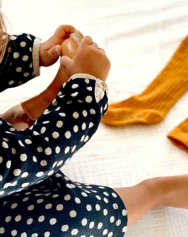 Organic Cotton Knee High Socks - Golden Socks Grech & Co.