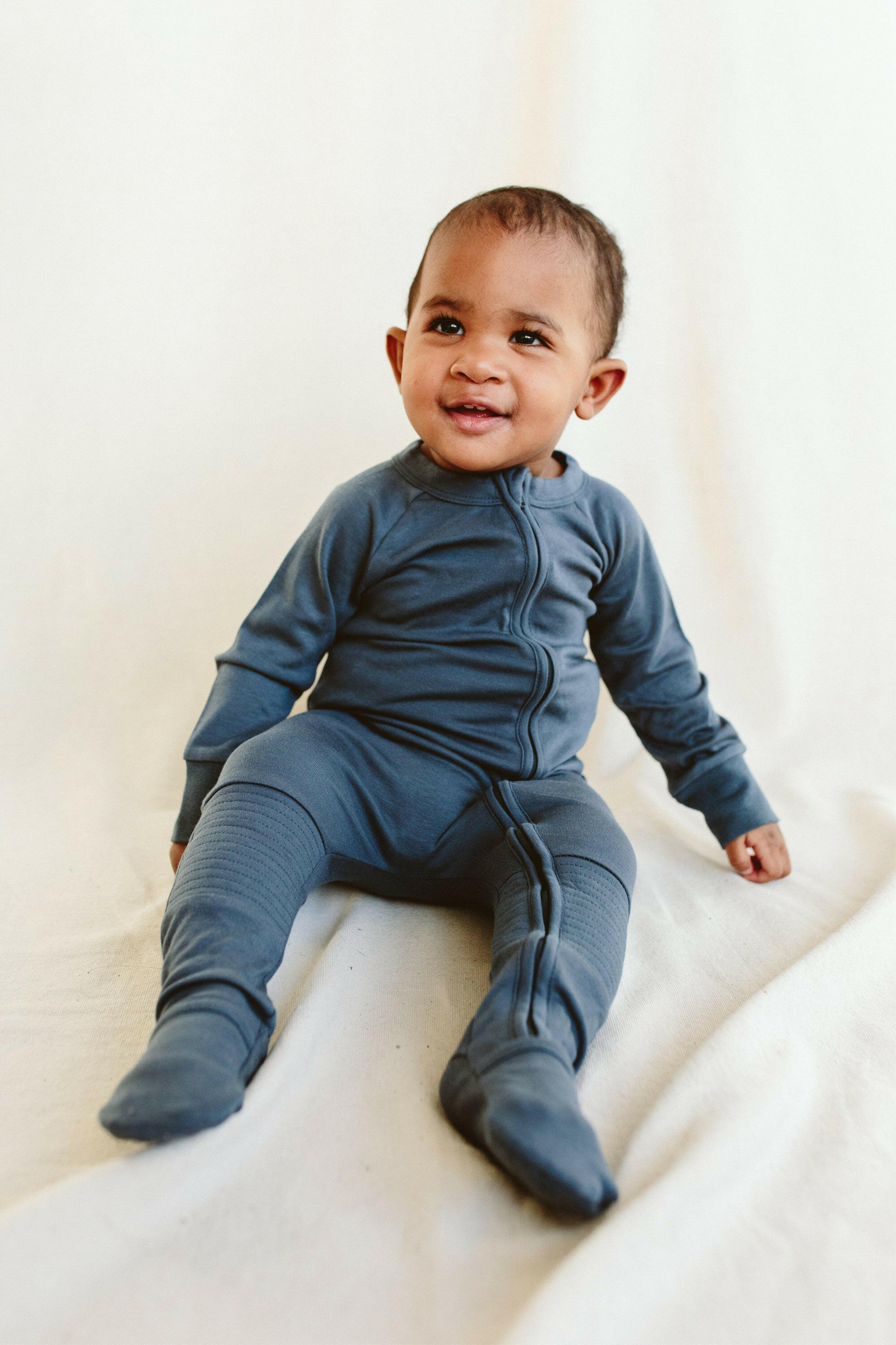ZIPPER JUMPSUIT | MIDNIGHT Zipper Jumpsuits goumikids 6-12M