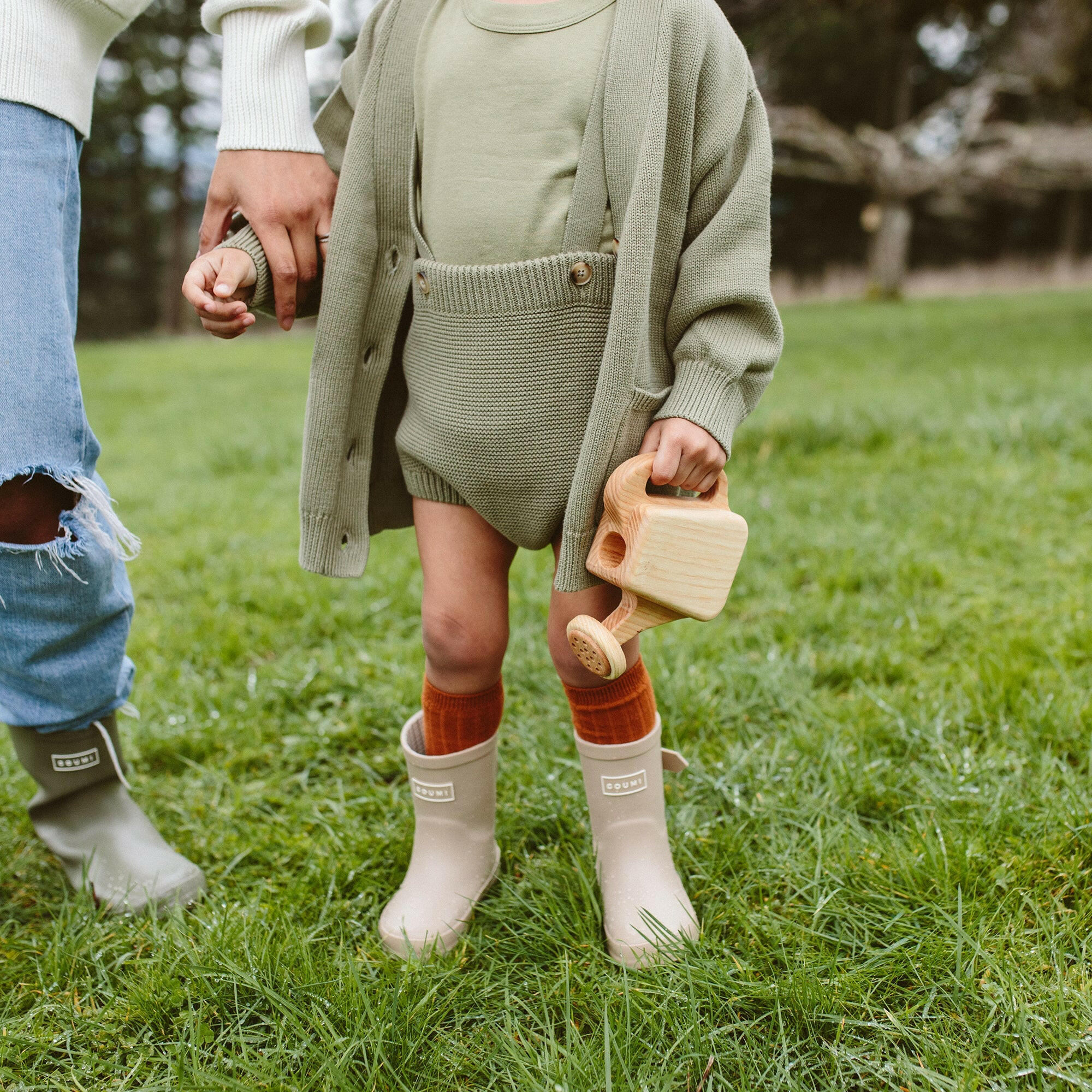 KNIT SUSPENDER BLOOMERS | ARTICHOKE rompers goumikids