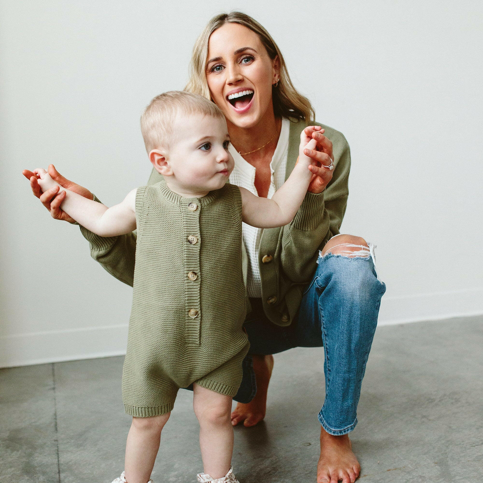 KNIT ROMPER | ARTICHOKE rompers goumikids