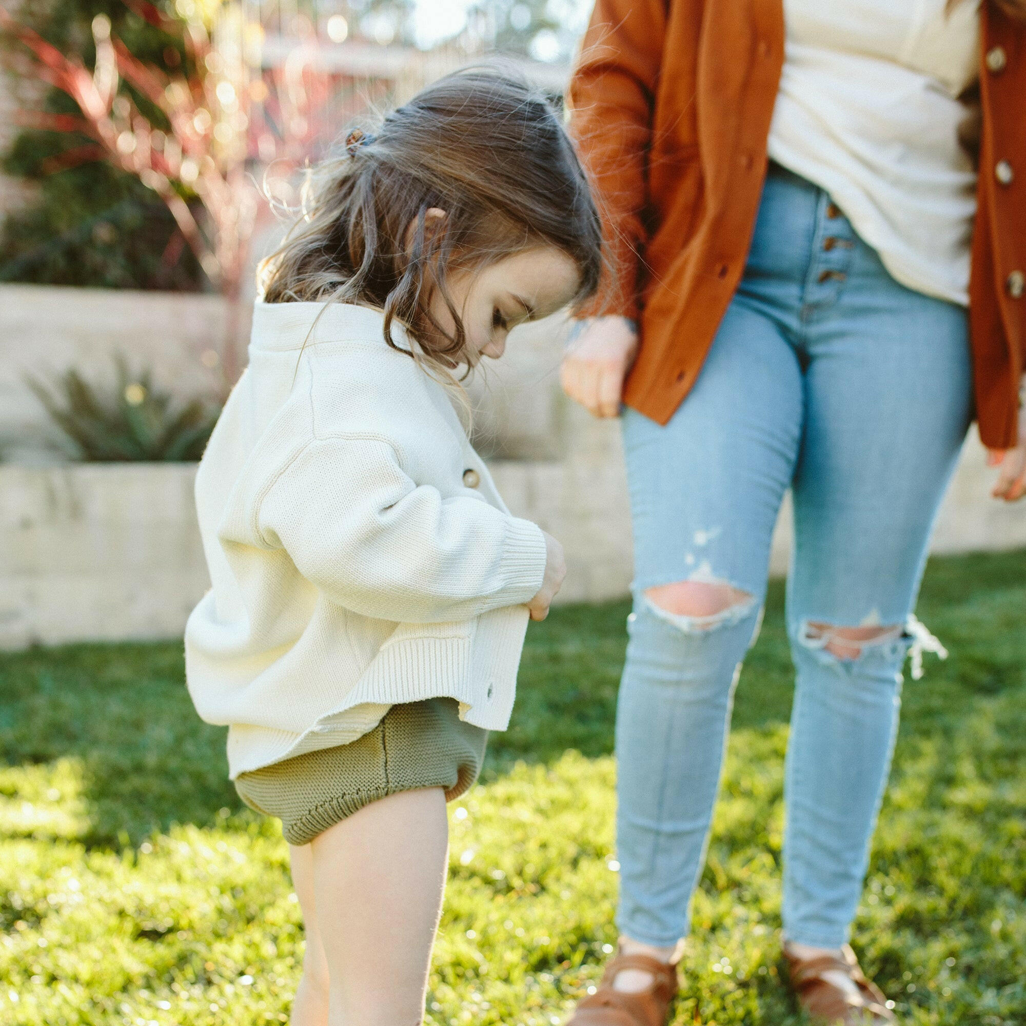 KNIT BUTTON-UP SWEATER | CLOUD sweaters goumikids