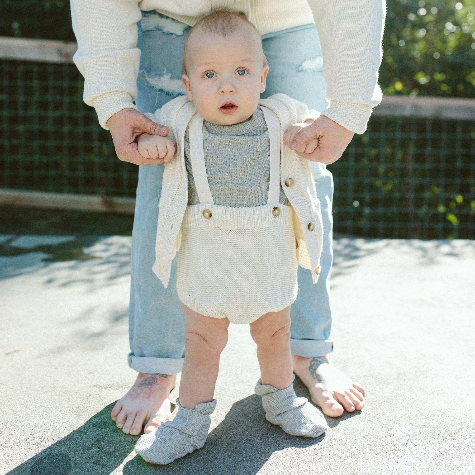 KNIT SUSPENDER BLOOMERS | CLOUD rompers goumikids