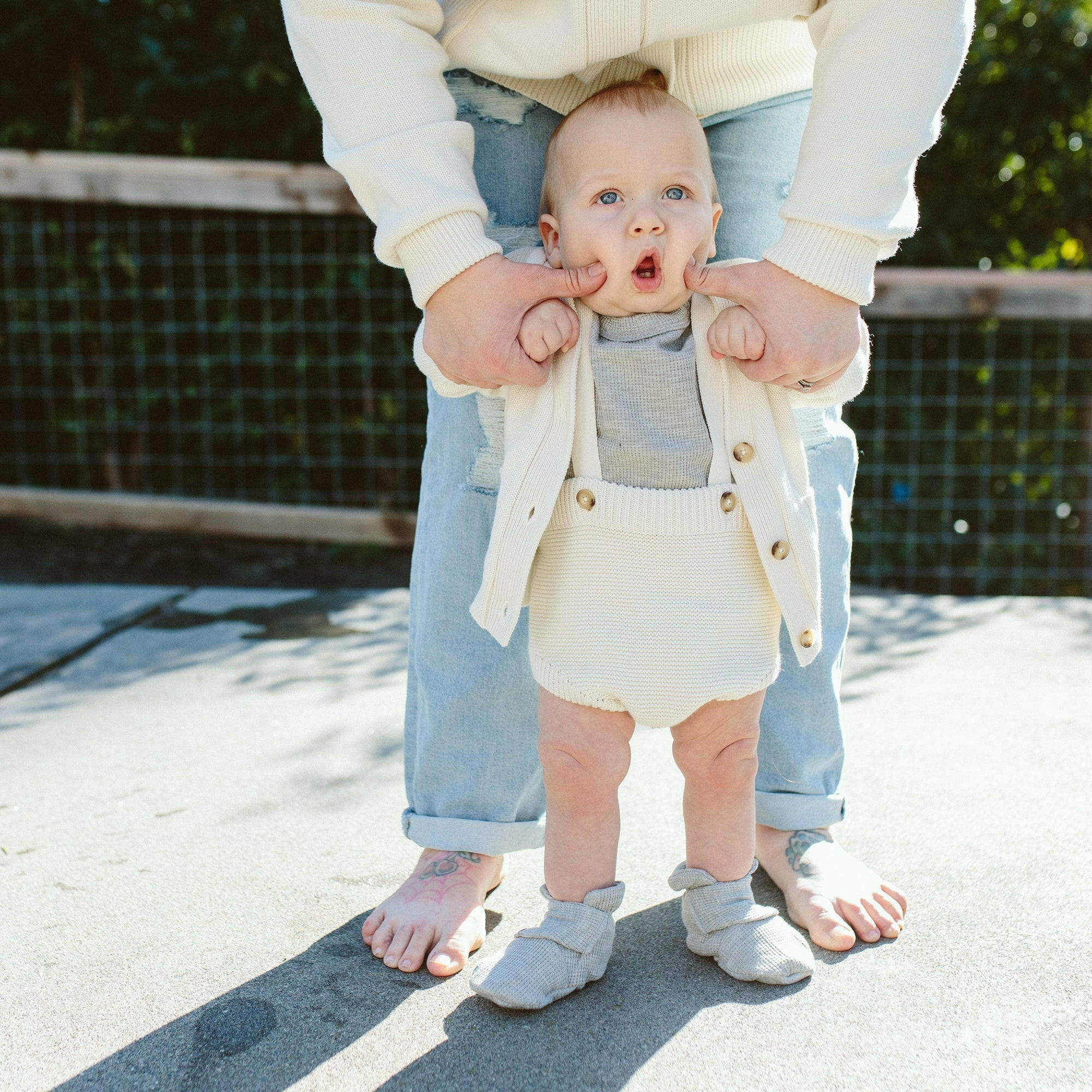 KNIT SUSPENDER BLOOMERS | CLOUD rompers goumikids