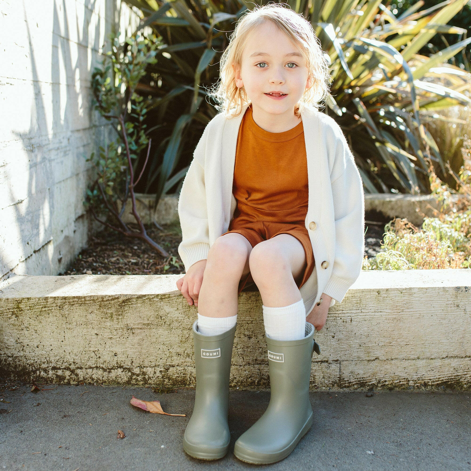 KNIT BUTTON-UP SWEATER | CLOUD sweaters goumikids