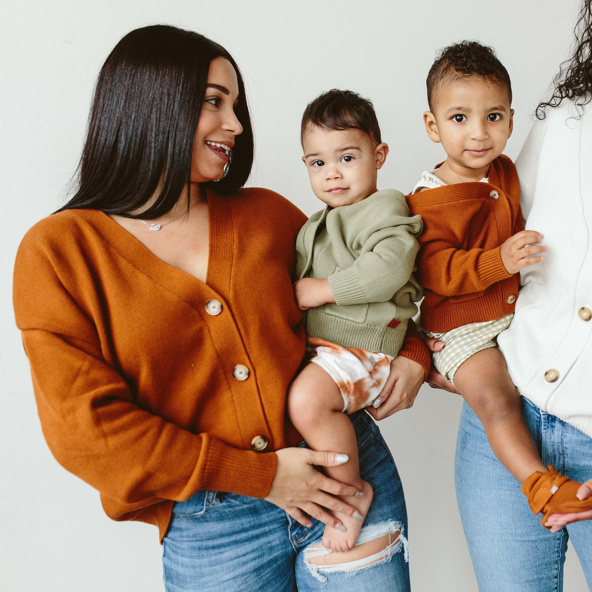 KNIT BUTTON-UP SWEATER | ARTICHOKE sweaters goumikids