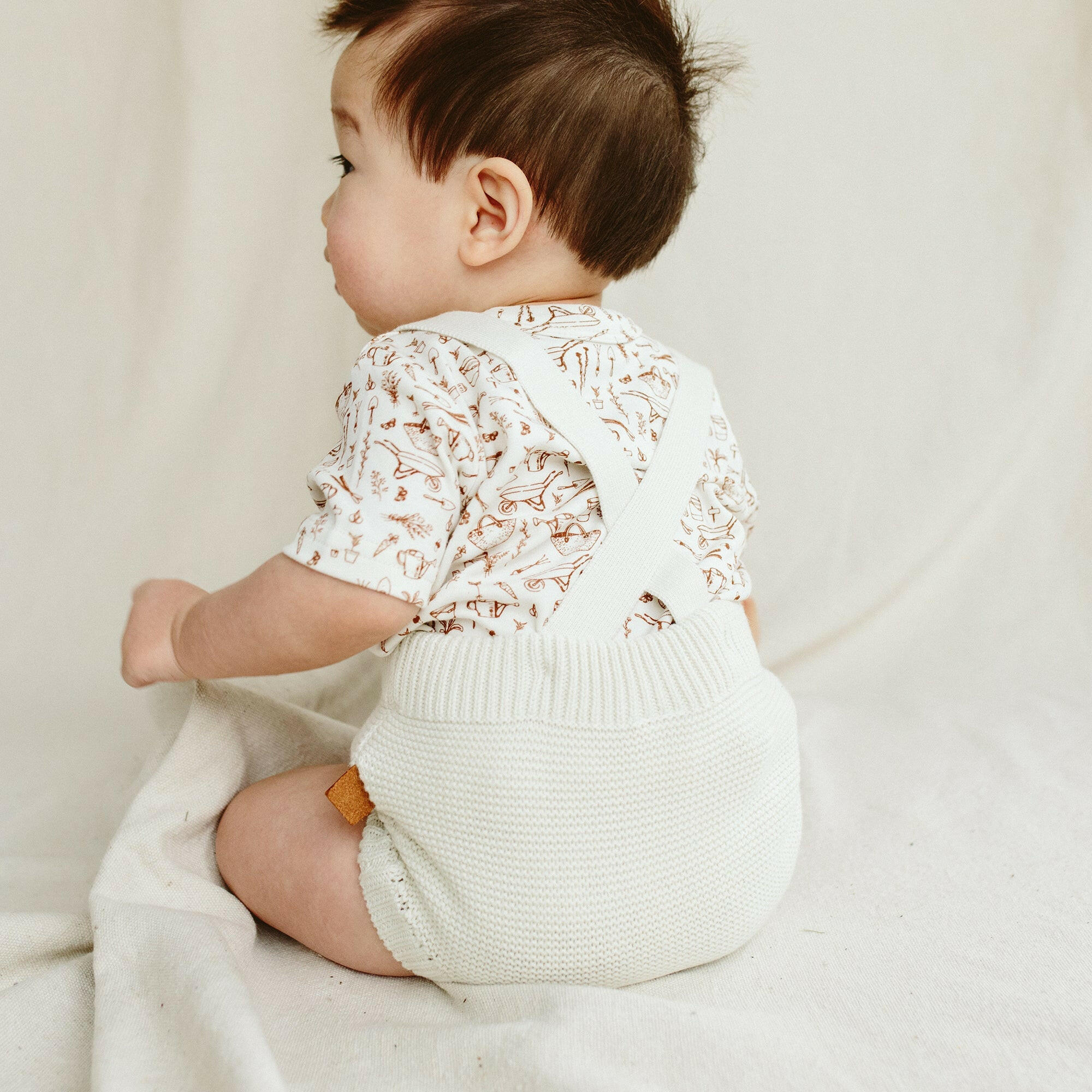 KNIT SUSPENDER BLOOMERS | CLOUD rompers goumikids