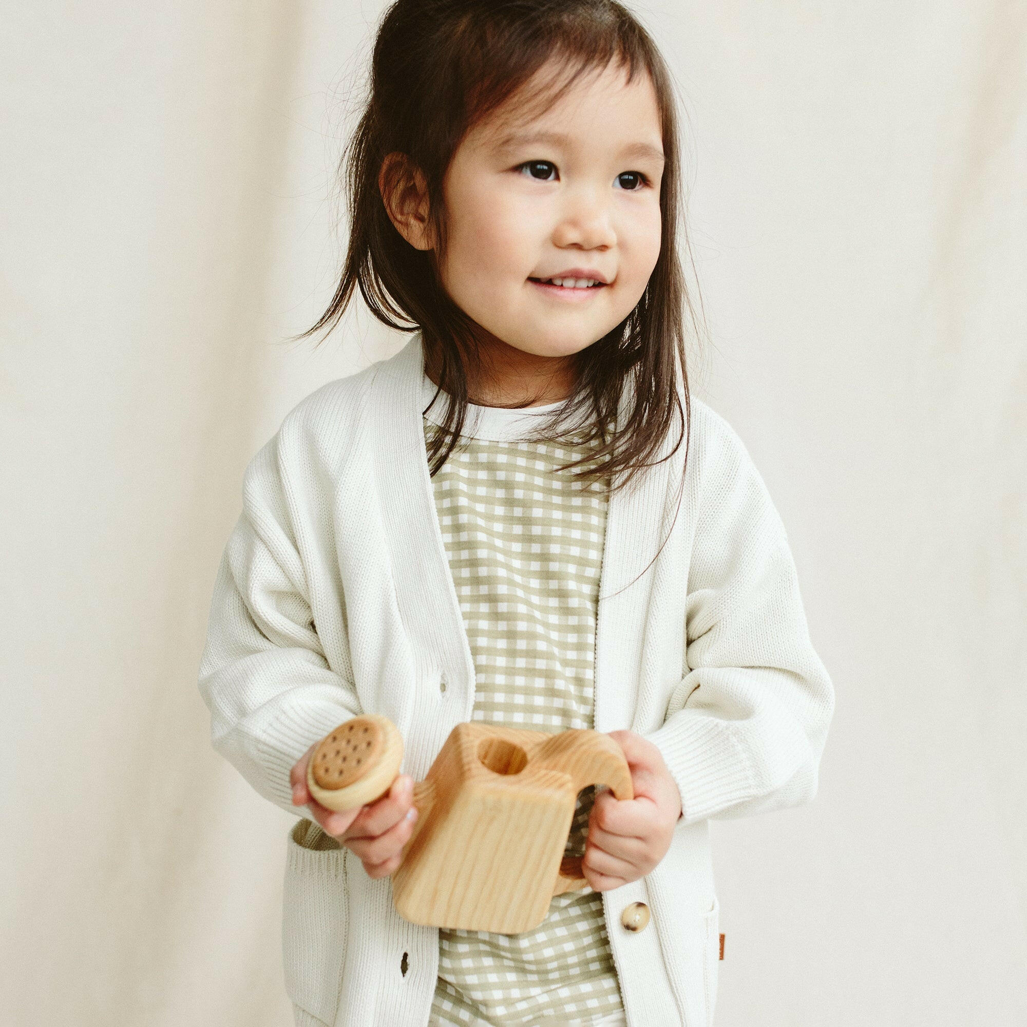 KNIT BUTTON-UP SWEATER | CLOUD sweaters goumikids