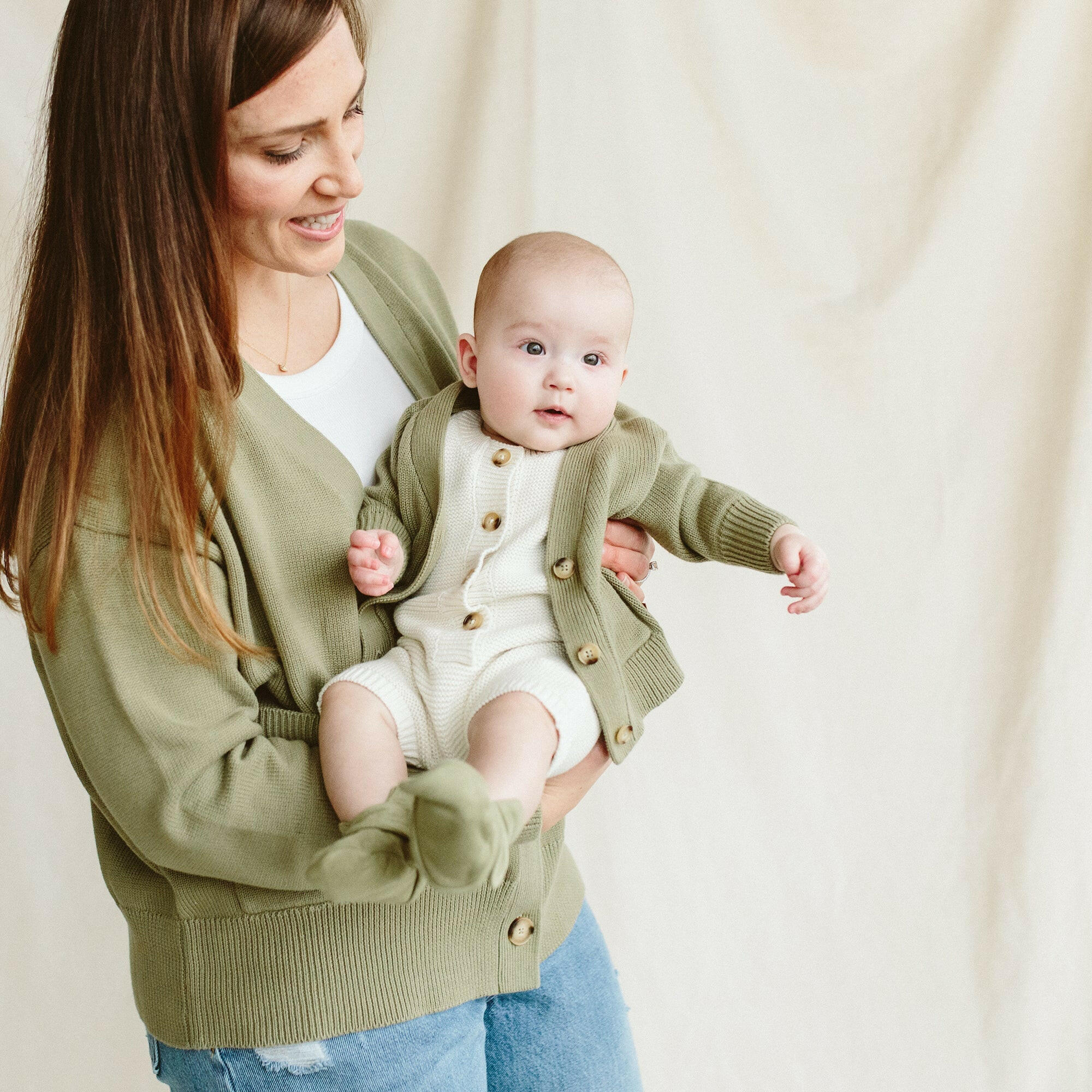 KNIT BUTTON-UP SWEATER | ARTICHOKE sweaters goumikids