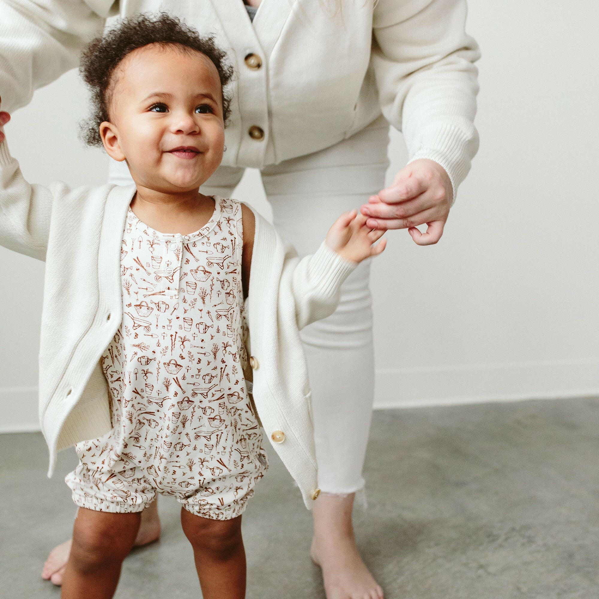KNIT BUTTON-UP SWEATER | CLOUD sweaters goumikids