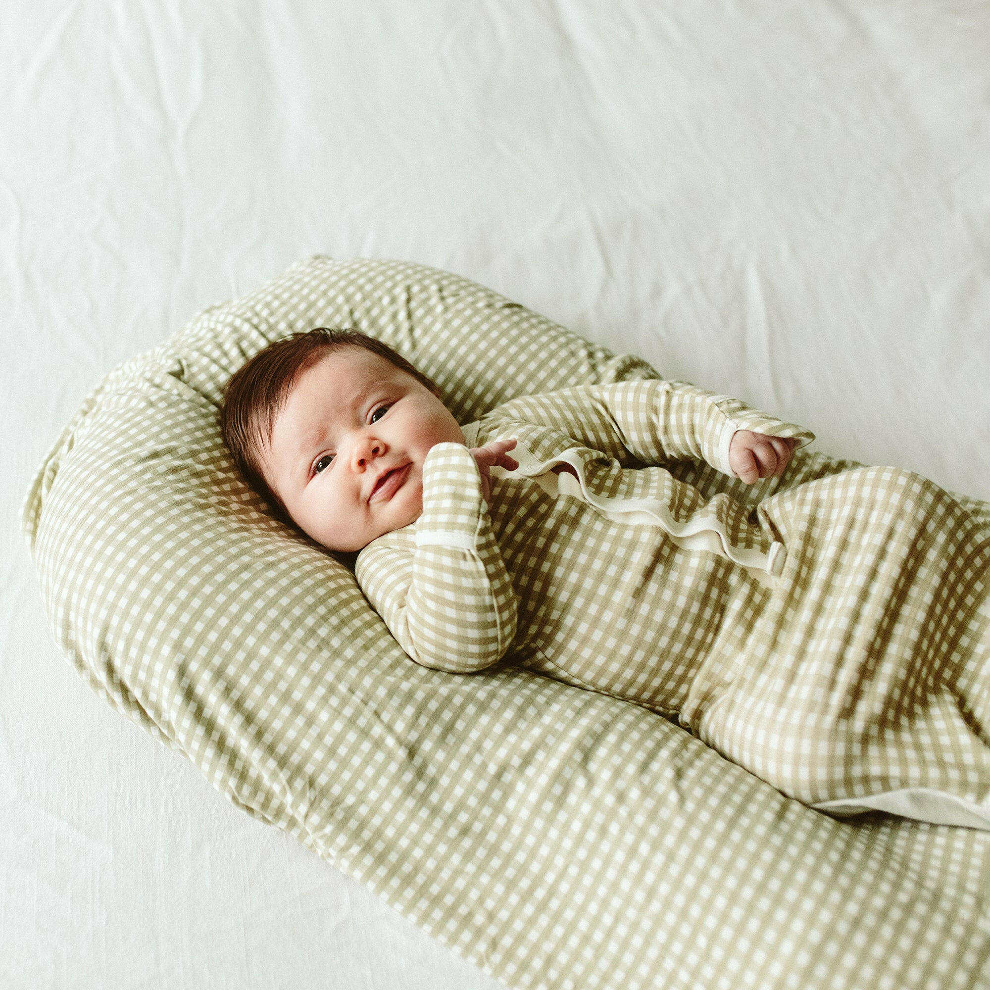 CHANGING PAD COVER | GINGHAM by goumikids goumikids