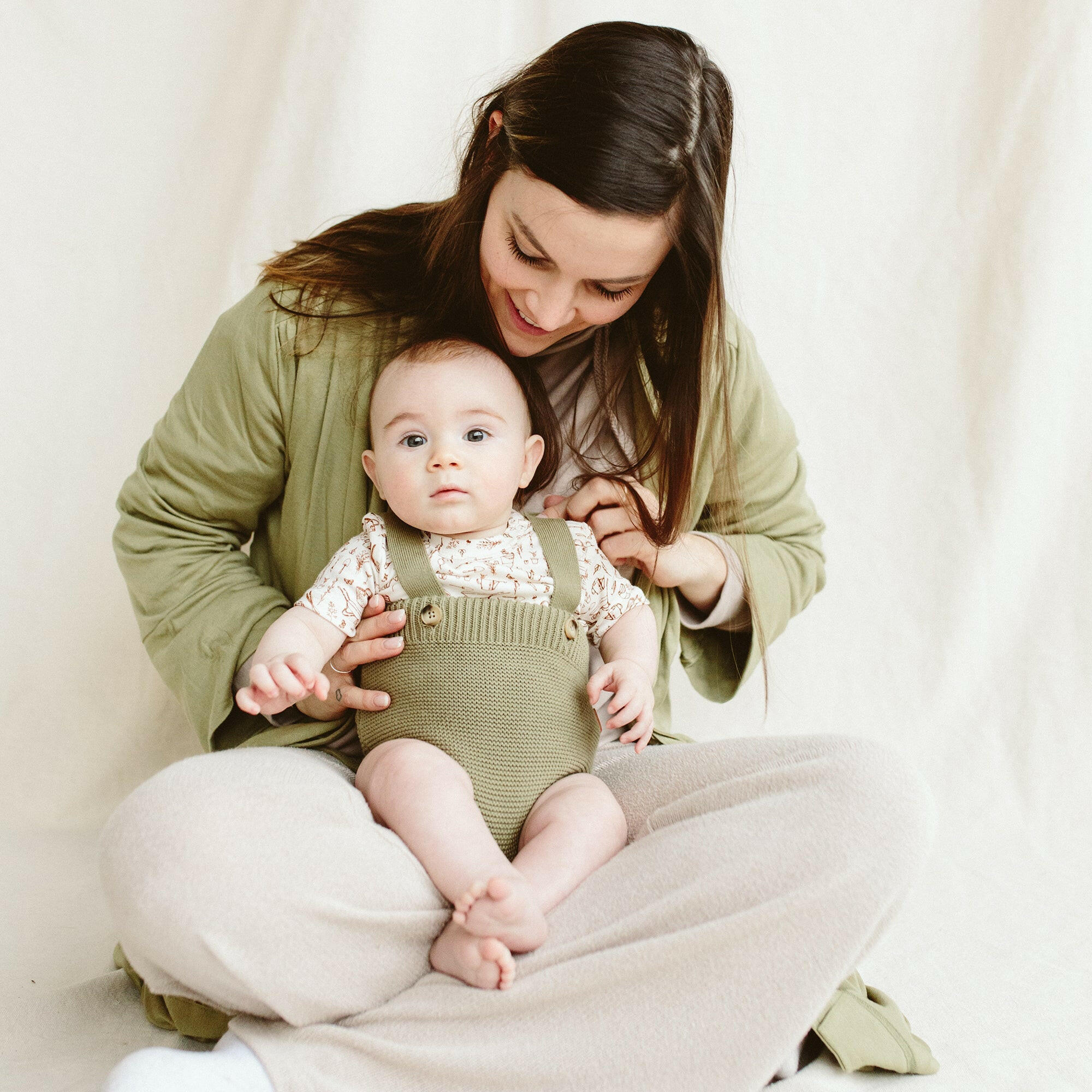 KNIT SUSPENDER BLOOMERS | ARTICHOKE rompers goumikids